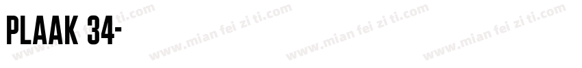 Plaak 34字体转换